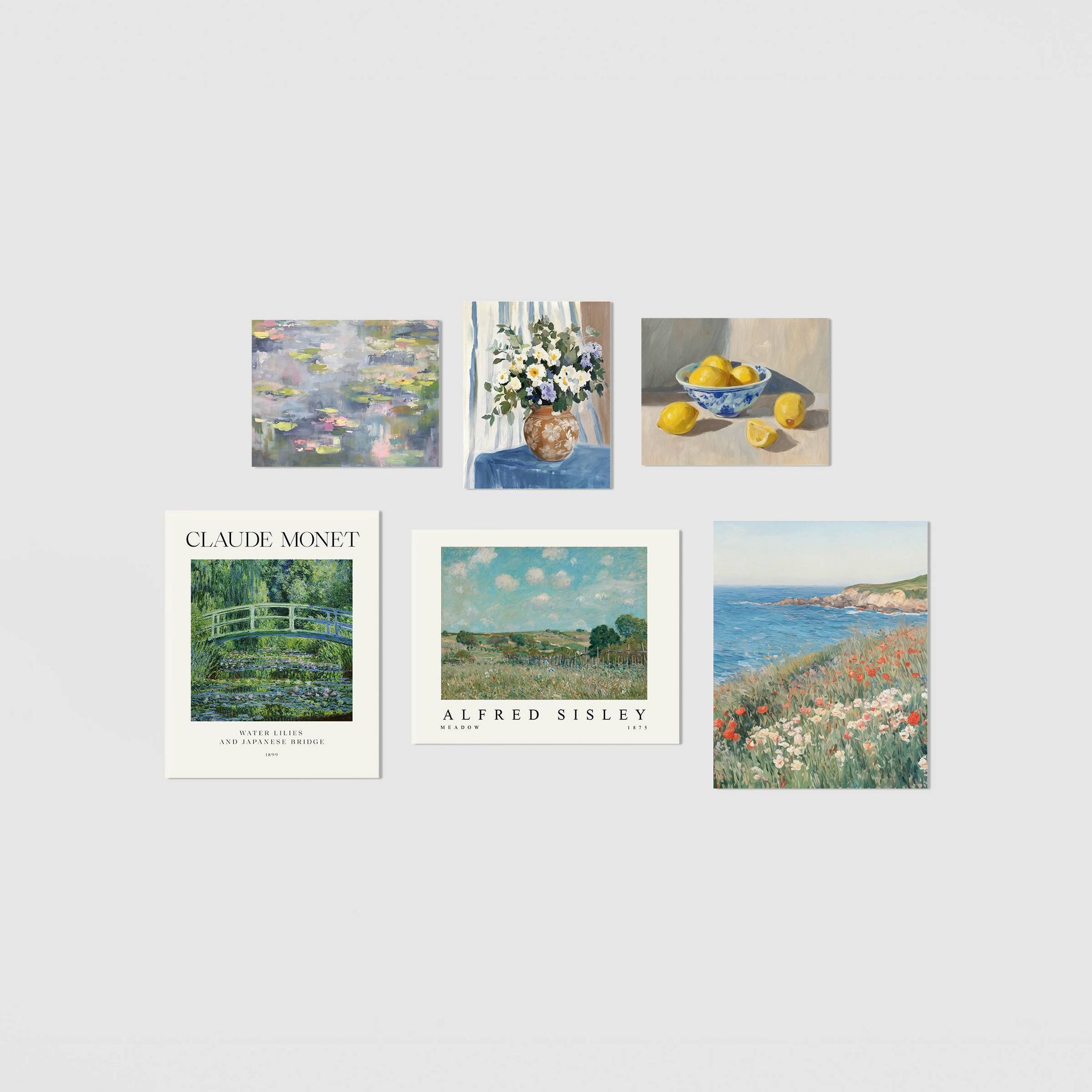 Set of 6 Classic Poster Prints Wall Art - Room Essentials™