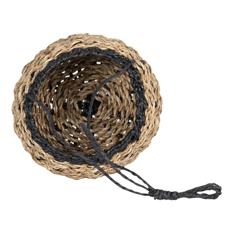 Black Rope & Seagrass Hanging Basket - Foreside Home & Garden, 5 of 10