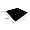 Equator 24" Electric Hybrid CERAMIC-INDUCTION 4 Burner Cooktop 9 Power 220V - 3 of 4