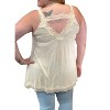 Women's Scallop Lace Trim Sleeveless Top - POL - 2 of 3