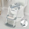 Toddler Potty Training Seat with Step Stool Ladder - Anti-Slip Pads, Adjustable Height Legs & Handles for Boys/Girls, Non-Slip Wide Step - 4 of 4