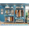 Simple Trending Clothes Rack, Rolling Heavy Duty Garment Rack with Double Rods, Chrome - 3 of 4