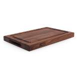 John Boos Reversible 18 Inch Wide 1.5 Inch Thick BBQ Barbecue Carving Cutting Board with Deep Juice Groove, 12 x 18 x 1.5 Inches, Walnut