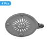 Unique Bargains Round Anti-Slip Bathroom with Suction Cups Drain Protector - 3 of 4