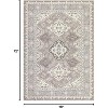 Washable Boho Rug Ultra-Thin Distressed Vintage Rug Low-Pile Floor Carpet Stain Resistant Rugs for Living Room Bedroom Dining Room Office - 2 of 4