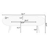 Polyester Blend 57 inch sofa stool PVC fabric - 3 of 3