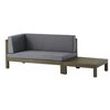Maggift Patio Seating Sets Outdoor, Featuring Unique Design, Ideal for Chats, Perfect for Gardens, Living Spaces, Gray, 58.25"*30.25"*26.5" - 3 of 4