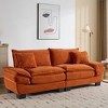 NicBex 84 Inch Loveseat,Modern Corduroy Fabric Loveseat Sofa with 2 Back Pillows,Upholstered 2-Seater Couch for Living Room - 3 of 4