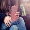 Built Cascade 12 oz Water Bottle, Double Wall Vacuum Insulated Stainless Steel, Leakproof Straw Lid, BPA-Free & Leakproof Tumbler (Pink) - 3 of 4