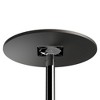 24" Spectrum Round Bar Height Table with Metal Legs Black - Winsome: Chrome Base, MDF Top, Contemporary Style - 4 of 4