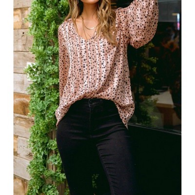 Women's Vivian Satin Blouse - Jodifl