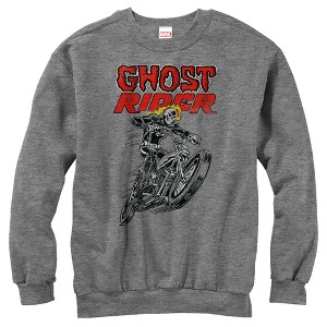 Men's Marvel Ghost Rider Flames Sweatshirt - 1 of 3