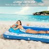 Jasonwell 4‑in‑1 Inflatable Tanning Lounger — Sun Tan Tub & Pool Raft, Water‑Filled Mat/Pad for Adults & Kids (XL) - Blue - 2 of 4
