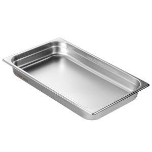 Mojgar Pack Pans, Full Size Anti-Jam Steam Pan, 0.8mm Thick Stainless Steel Restaurant Steam Table Pan - 1 of 4