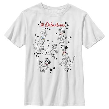 Women's One Hundred And One Dalmatians Character Names T-shirt - White - 2x  Large : Target