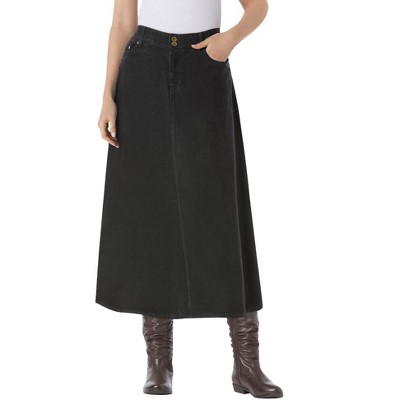 Woman Within Plus Size Secret Solutions Tummy Smoothing Maxi Skirt