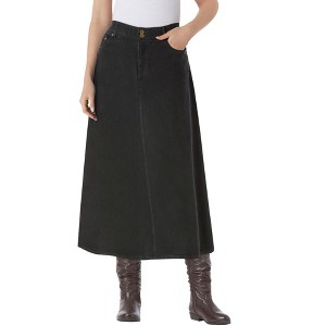 Woman Within Plus Size Secret Solutions Tummy Smoothing Maxi Skirt - 1 of 4