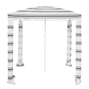 Sunnylife Beach Cabana Casa Fes Navy White Stripe 78"x78" UPF50 Shade Tent - 1 of 4