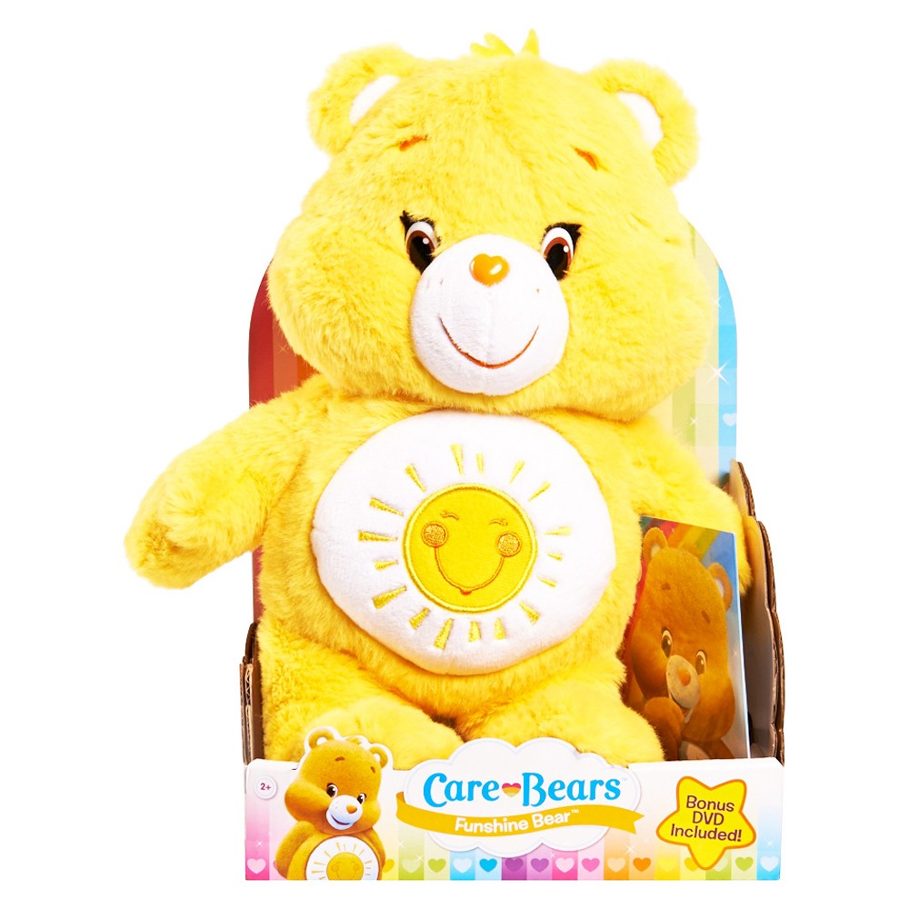 UPC 886144430060 product image for Care Bear Medium Plush with DVD - Funshine | upcitemdb.com