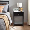 Karl Home 1-Drawer Black MDF 15.75in. W Nightstands - 3 of 4