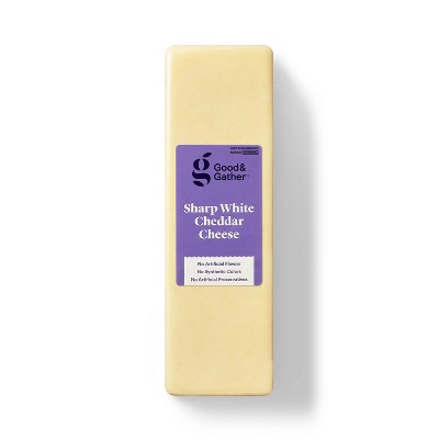 Sharp White Cheddar Cheese - price per lb - Good &#38; Gather&#8482;