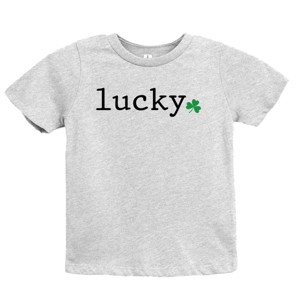 The Juniper Shop Lucky Typewriter Clover Youth Short Sleeve Tee - 1 of 4