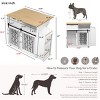 2-in-1 Dog Crate Kitchen Island with Storage, Indoor Furniture Style Pet Kennel End Table for Kitchen or Living Room-The Pop Home - 3 of 4