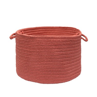 Colonial Mills BR78 18 by 18 by 12-Inch Boca Raton Solid Storage Basket, Terracotta