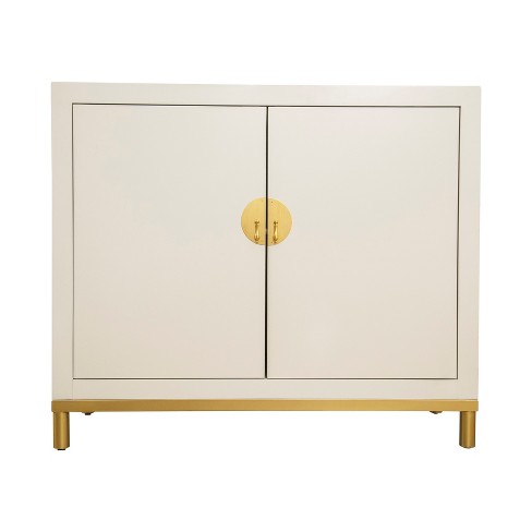 Nero Lacquer Two Door Cabinet White Abbyson Living Target