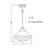 Vaxcel Huntley 1 - Light Pendant in  Satin Nickel - 4 of 4