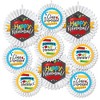 Big Dot of Happiness Teacher Retirement - Hanging Happy Retirement Party Tissue Decoration Kit - Paper Fans - Set of 9 - 2 of 4