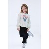 Hello Kitty Fleece Pullover Sweatshirt Ribbed Flare Leggings Outfit Set Little Kid to Big Kid - 2 of 4