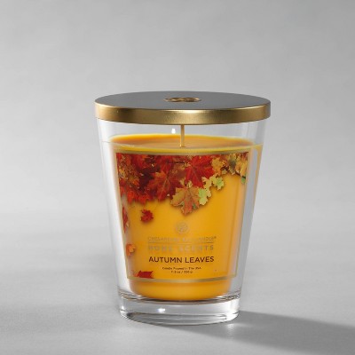 Glass Jar Autumn Leaves Candle - Home Scents