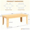 COZONY 71-inch Farmhouse Dining Table for 6-8 People, Rustic Rectangular Wood Kitchen Table for Living Room and Restaurant - 4 of 4