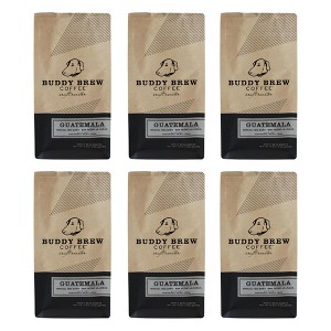 Buddy Brew Whole Bean Guatemala Coffee - Case of 6/12 oz Bags - 1 of 4