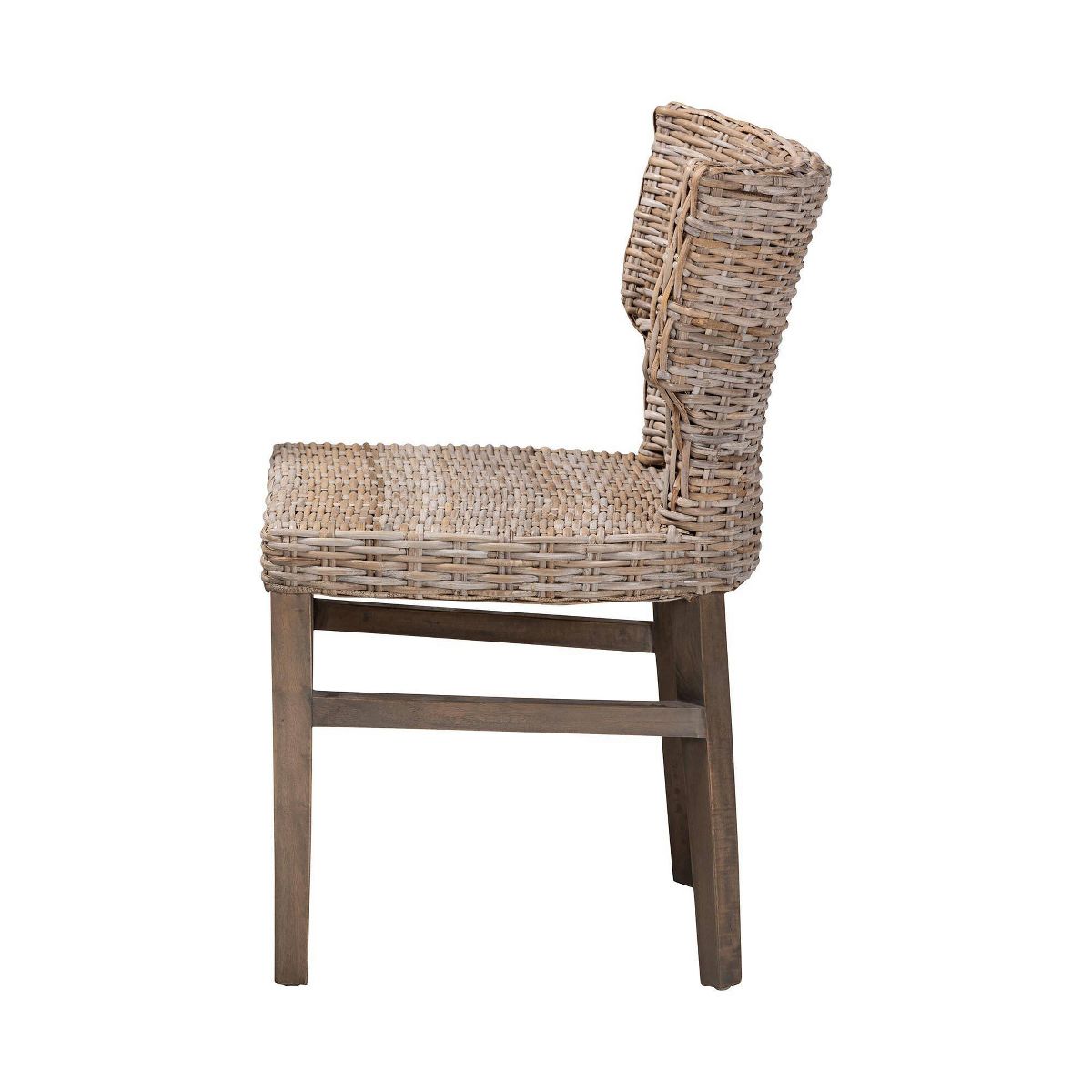 Enver Rattan and Wood Dining Chair Set Natural/Brown - bali & pari: Handcrafted, Indonesian Origin - thumbnail 4