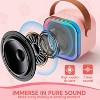 Mini Karaoke Machine with 2 Wireless Microphones for Kids and Adults, Bluetooth Speaker Toys, Christmas Girls Gift for Ages 3+ Years Old, Pink - 3 of 4