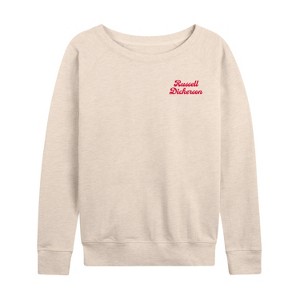 Women's - Russell Dickerson - Good Day Cafe Lightweight French Terry Wide Neck Long Sleeve Graphic Shirt - 1 of 4