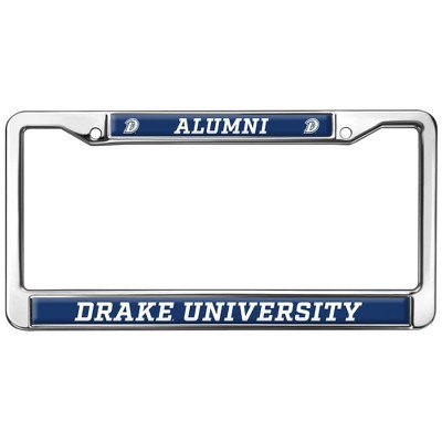 Drake Unversity Alumni Full Size Standard License Plate Metal Frame