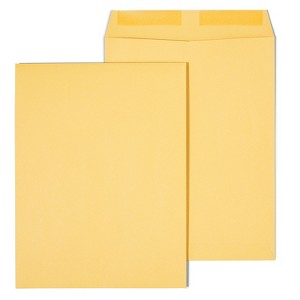 HITOUCH BUSINESS SERVICES Gummed Catalog Envelopes 9.5"L x 12.5"H Brown 100/Box SPL534743 - 1 of 4