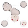 Unique Bargains Travel Small Portable Heart-Shaped Plush Velvet Jewelry Box for Women - 3 of 4