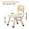 Kids Chairs Plastic, Preschool Chairs, with Non-Slip Pads, Max Load 180 Lbs for Daycare, Classroom & Home Use, 2 Pack - 2 of 4