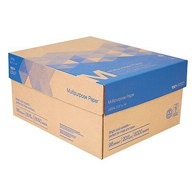 MyOfficeInnovations 8.5" x 14" Multipurpose Paper 20 lbs. 96 Brightness 500/RM 10 RM/CT 562784