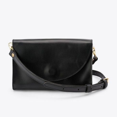 Black with Silver Hardware Convertible Crossbody