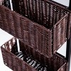 Cortovo Over-The-Door 3-Tier Basket Storage - Espresso with Black - SEI - 3 of 4