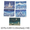 Unique Bargains Christmas Greeting Card Blue Green 4.5x3.1 Inch 10 Pcs - 3 of 4
