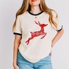 Simply Sage Market Women's Rudolph Sweater Short Sleeve Ringer Tee - 2 of 4