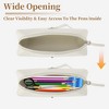 Unique Bargains Leather Style Pencil Pouch with Large Capacity for Office Supplies 1 Pc - 4 of 4
