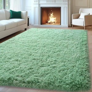 Area Rugs for Living Room Bedroom, Non-Slip Fluffy Soft Shag Carpet for Kids Home Dorm Decor - 1 of 4