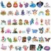 Wrapables Waterproof Vinyl Stickers for Water Bottles, Laptop, Phones, Skateboards, Decals for Teens, 100pcs, Fantasy Princess - 3 of 4